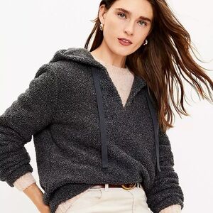 Loft Sherpa Hooded Sweater